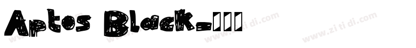 Aptos Black字体转换 Aptos Black字体转换
